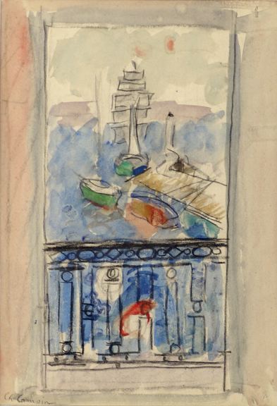 La fenêtre ouverte sur le port de Saint-Tropez